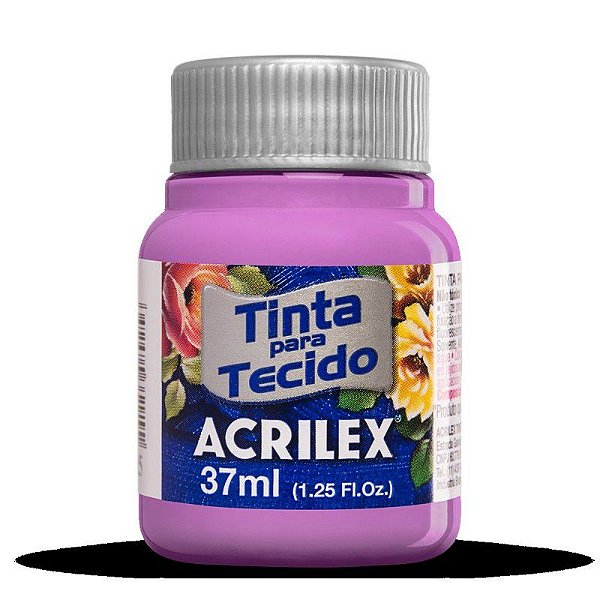 Tinta para Tecido Fosca 638 Flor de Malva 37 ml Acrilex