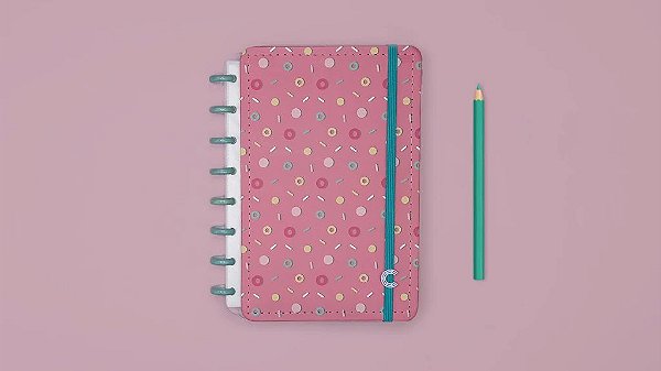 Caderno Inteligente Lolly A5 80 folhas (60 folhas pautadas e 20 folhas lisas) Ref: CIA52063
