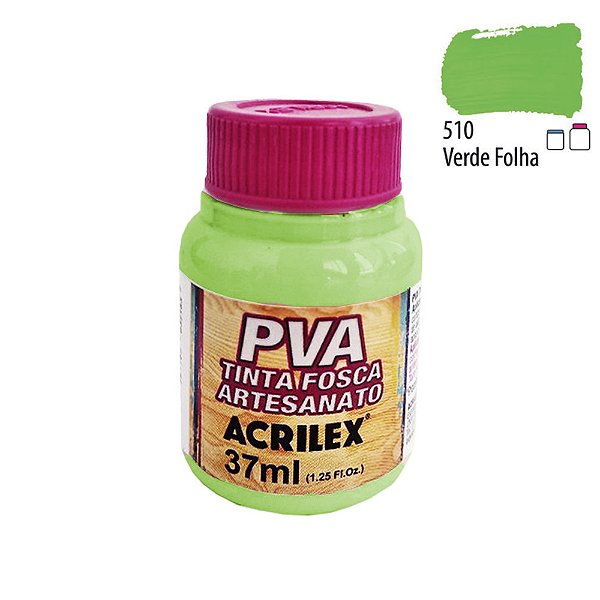 Tinta PVA Fosca 510 Verde Folha 37 ml Acrilex