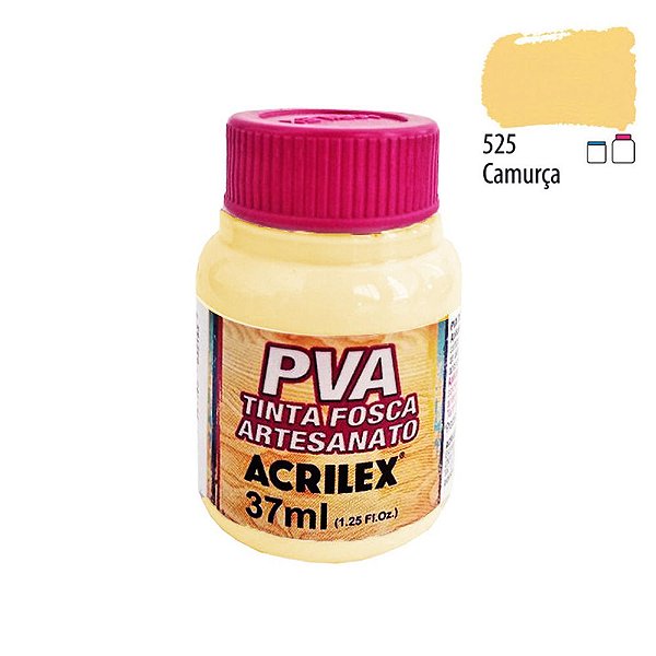 Tinta PVA Fosca 525 Camurça 37 ml Acrilex