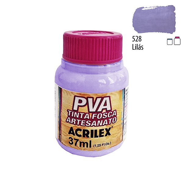Tinta PVA Fosca 528 Lilás 37 ml Acrilex