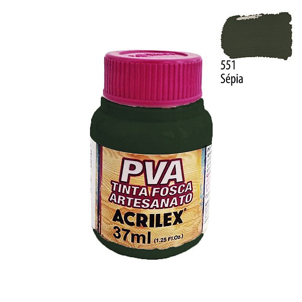 Tinta PVA Fosca 551 Sépia 37 ml Acrilex