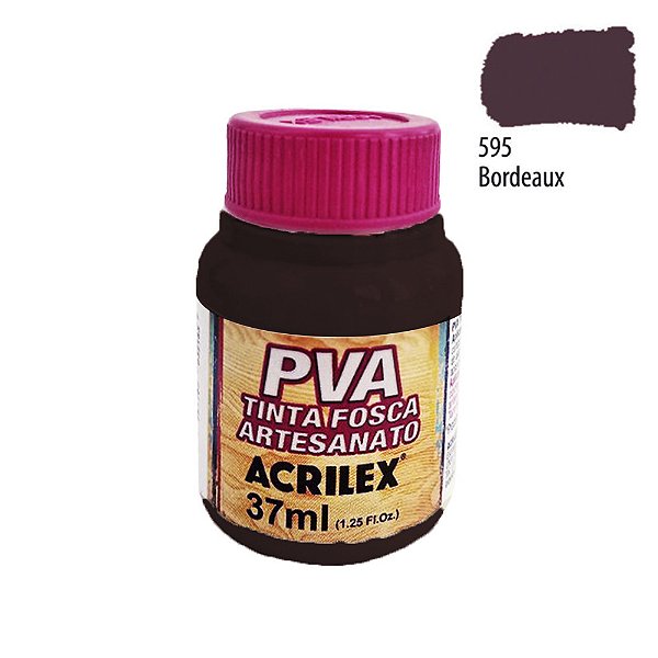 Tinta PVA Fosca 595 Bourdeaux 37 ml Acrilex