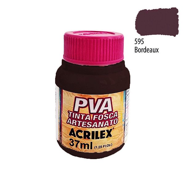 Tinta PVA Fosca 595 Bourdeaux 37 ml Acrilex