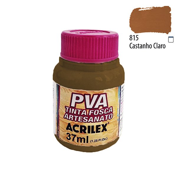 Tinta PVA Fosca 815 Castanho Claro 37 ml Acrilex