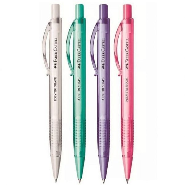Lapiseira 0.7 Poly Tri Shape Cores Faber Castell Ref: LP07TSC
