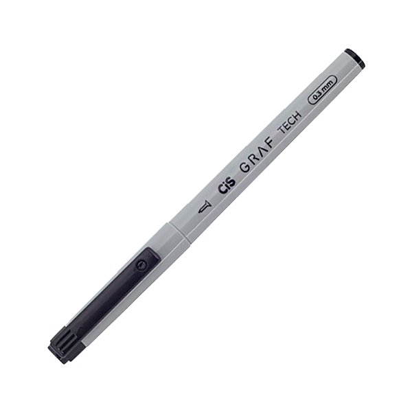 Caneta Nankin Preto 0.3 mm Técnica Graf Descartável Cis