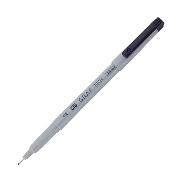Caneta Nankin Preto 0.8 mm Técnica Graf Descartável Cis