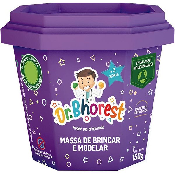 Massa de Modelar Dr. Bhorest Roxo 150 g Ref: MB01RX