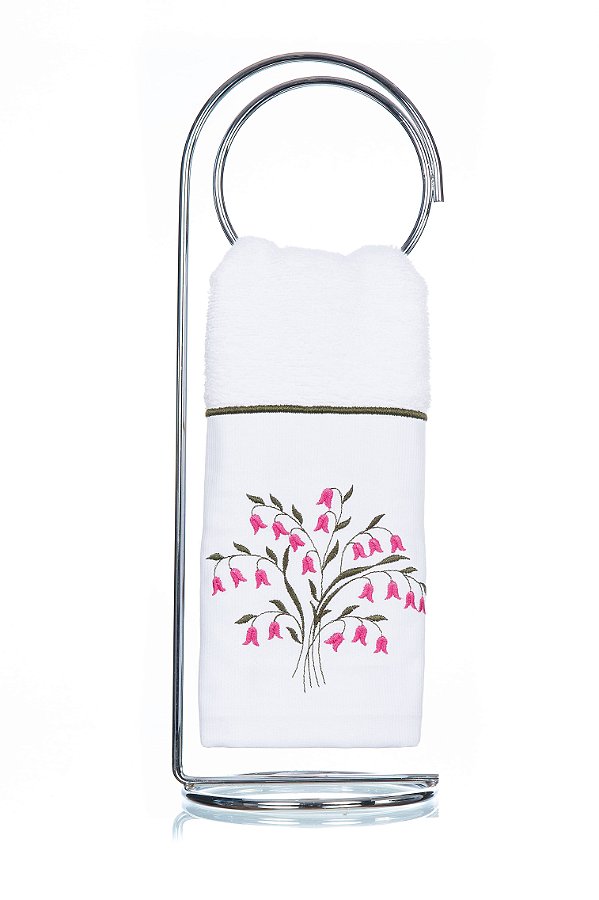 Toalha de Lavabo Bordado Mila Super Luxo