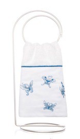 Toalha de Lavabo Bordado Borboletas Super Luxo