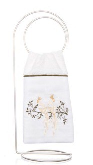 Toalha de Lavabo Bordado Calopsita Super Luxo