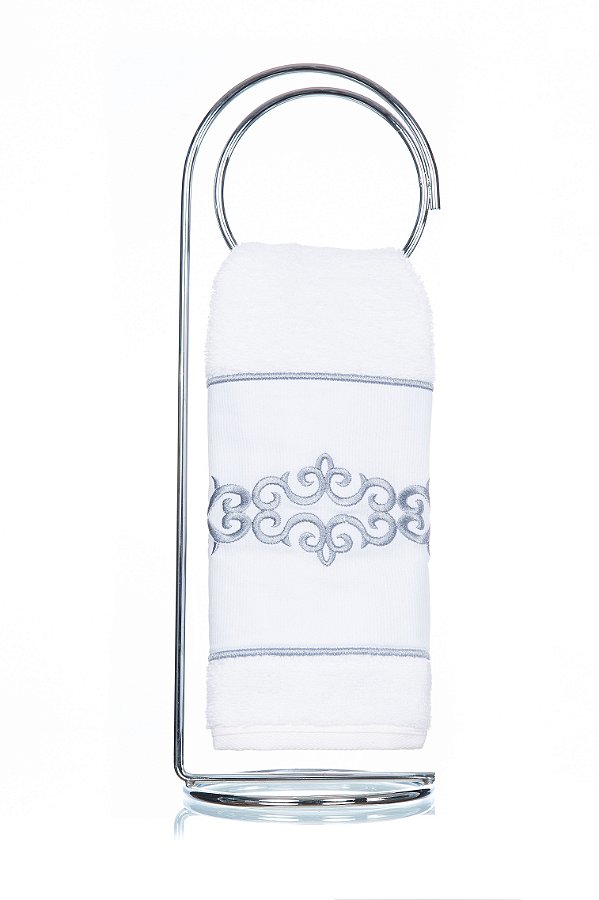 Toalha de Lavabo Bordado Arabesco Super Luxo
