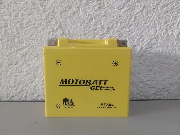 Bateria Motobatt YTZ6V / Titan Bros 160, CB250F, PCX 150, XRE 300, Fazer 150, CG150 Titan, YBR125 Factor, NX150 Bros, CRF230F