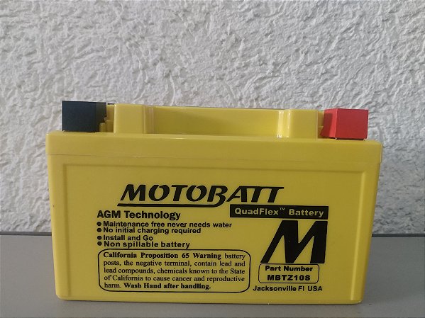 Bateria Motobatt YTZ10S / Hornet CB600F, CBR600RR, BMW S1000RR, MT-07, CB500F, YZF-R1, R1, CBR1000RR, TMAX, Honda Hornet
