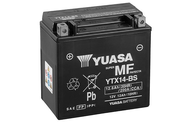 Bateria Yuasa YTX14-BS / BMW F800R 850R 750R R1200GS R1250GS ST1100 V-strom 1000 FourTrax Honda