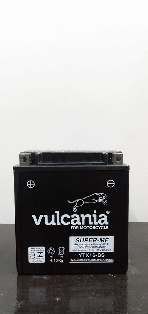 Bateria Vulcania YTX16-BS / Tiger 800, Suzuki Marauder 1600, Boulevard 1500 / 1800