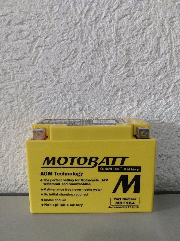 Bateria Motobatt YT9B-BS / XT660R, XT660 Tenere , MT-03, YFM70R Raptor, Duke 690, YZF-R6