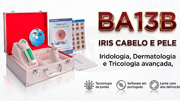 Aparelho Iridoscópio 12MP Analisador Profissional de Íris BA13B