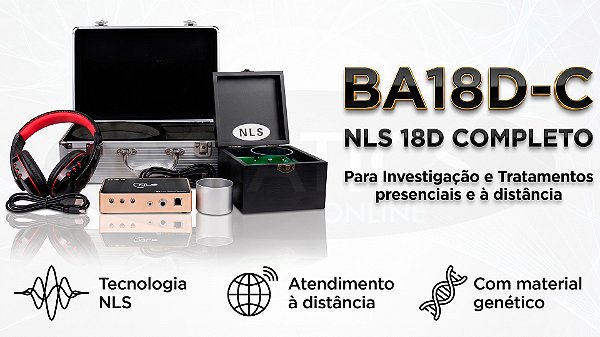 Kit Completo NLS 18D Aura Chakras + Blackbox Analisador de Biorressonância Quântica NLS BA18D-C