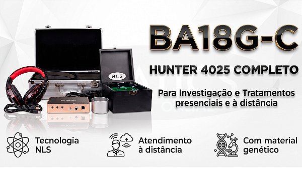 Kit Completo Hunter 4025 + Blackbox Analisador de Biorressonância Quântica NLS BA18G-C