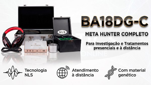 Kit Completo Meta Hunter + Blackbox Analisador de Biorressonância Quântica NLS BA18DG-C