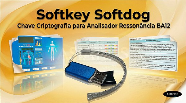 Chave Criptografia Softkey Softdog para Analisador Ressonância BA12-A