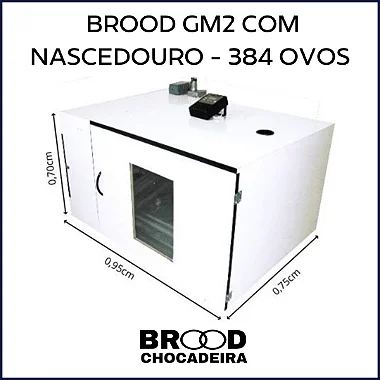 Chocadeira Brood GM2 384 ovos - (Rancho Souza Alves)
