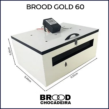 Chocadeira Brood GOLD 60 ovos - (Rancho Souza Alves)