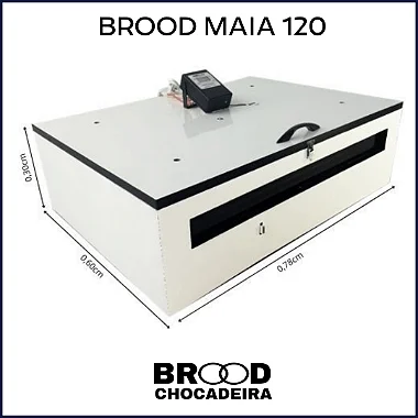 Chocadeira Brood MAIA 120 ovos - (Rancho Souza Alves)