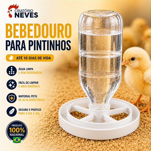 Bebedouro para Pintinhos até 10 dias
