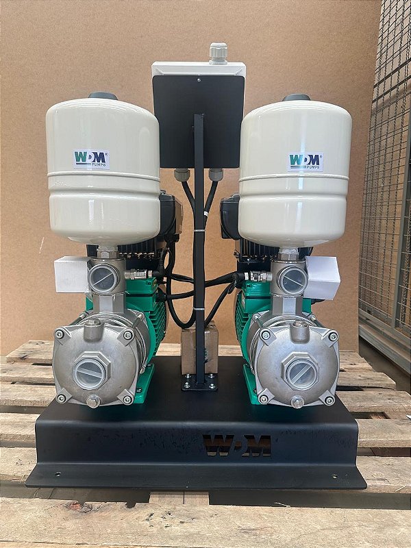 Sistema de Pressurização WDM Composto por 2 Bombas em Inox Mod.VPI2 VHSE 8 de 3Cv 220V