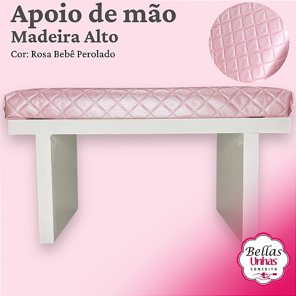 Apoio de Mão Mdf - Rosa Bb Perolado