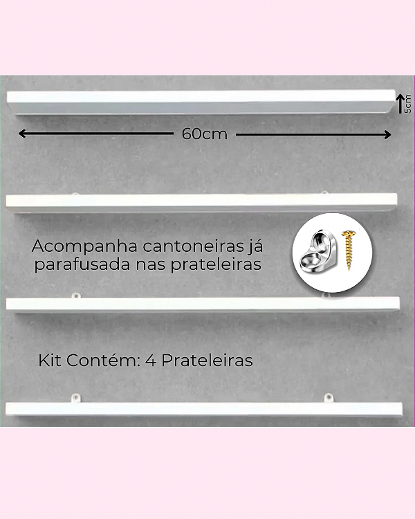 Kit 4 Expositor de Esmalte