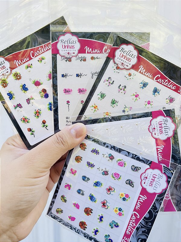 Kit com 5 Mini Cartelões + 2 de Brinde Grátis