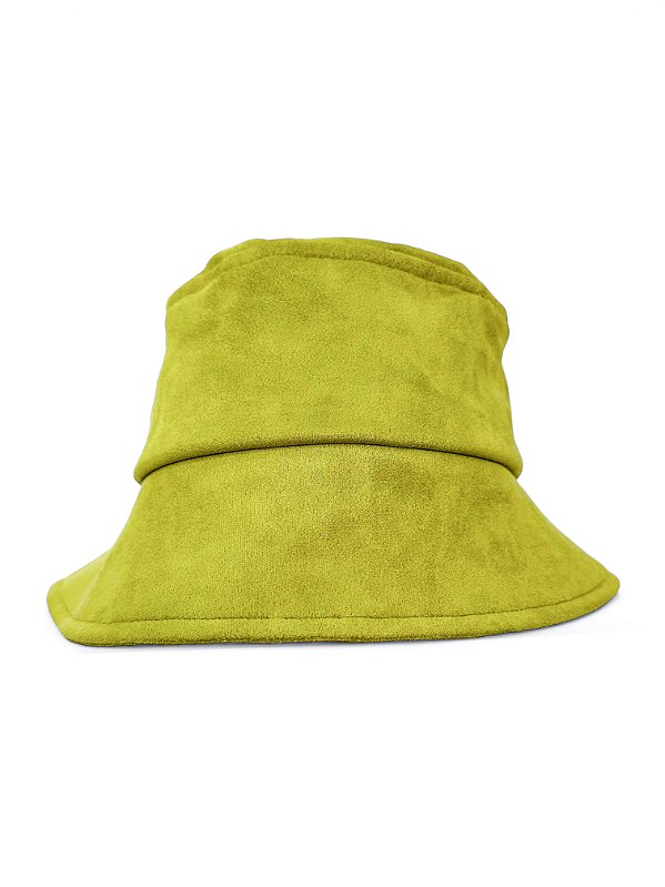 Bucket Hat Suede Verde Abacate