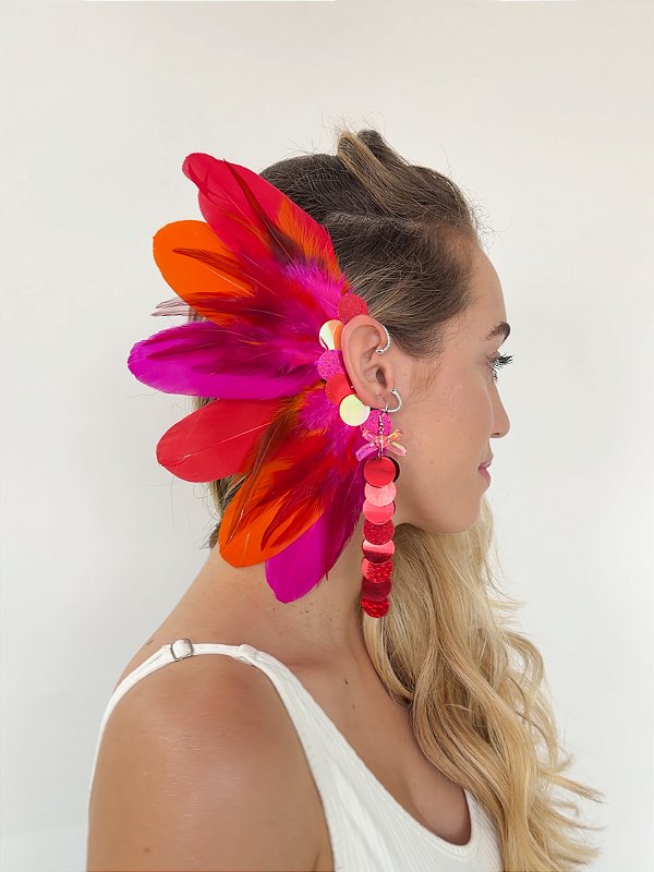 Ear Cuff Chama Carnaval