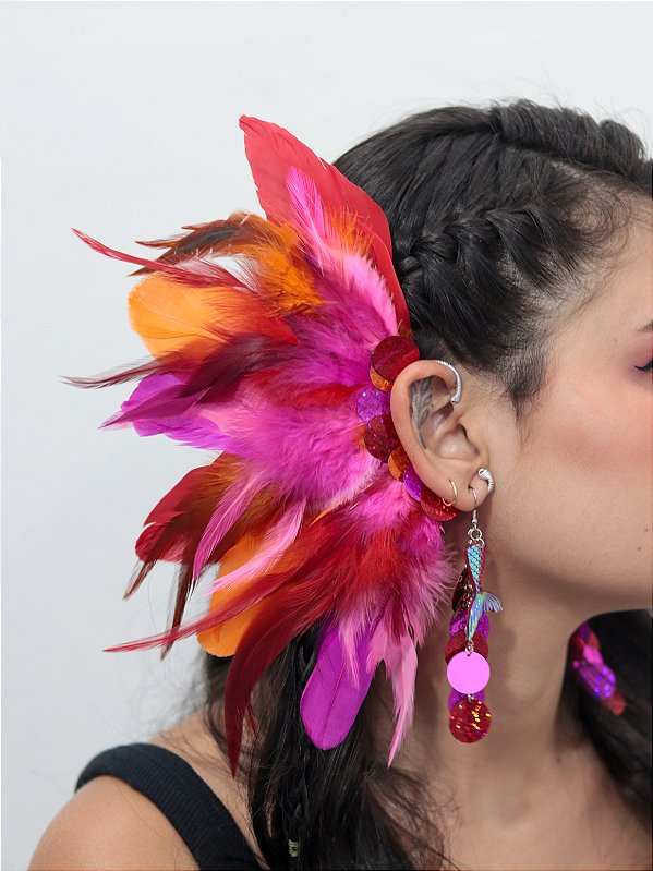 Ear Cuff Chama Carnaval