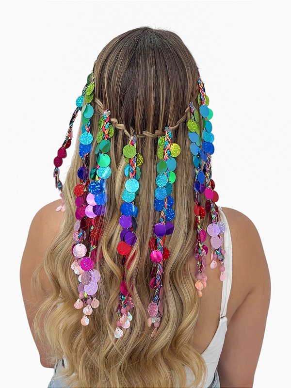 Tic-Tac Paetê Holográfico Arco-Íris