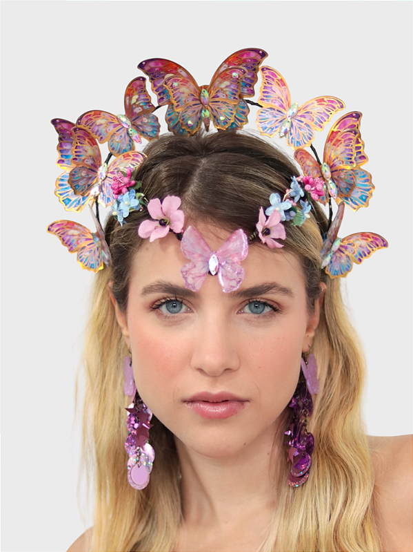 Tiara Fada Encantada Rosa