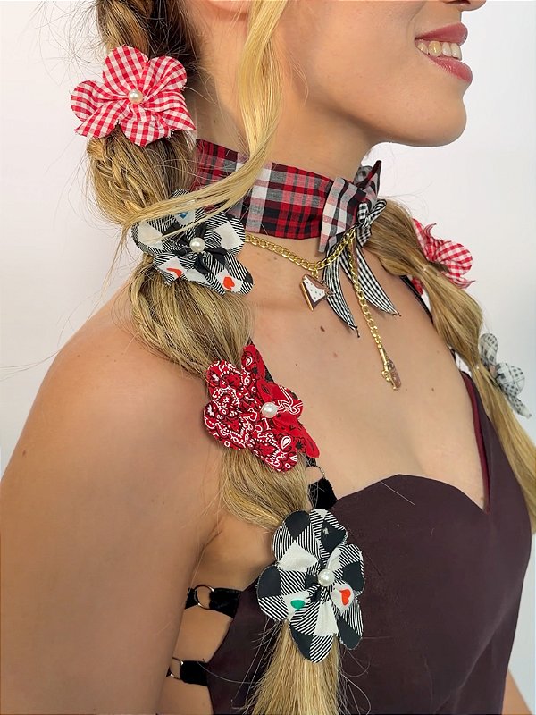 Kit Presilhas Flor do Arraiá