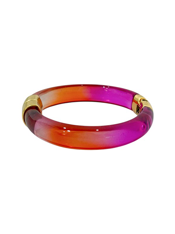 Bracelete Abaulado Acrílico Degradê