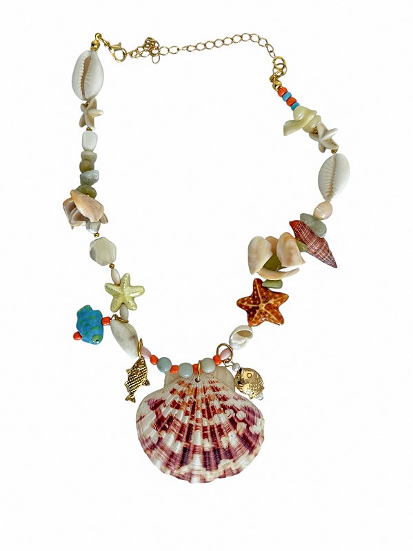 Colar Concha Natural Sardinha