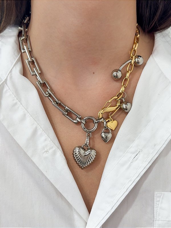 Colar Piercing Love Duo
