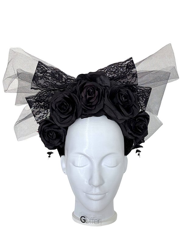 Tiara de Flores Noiva da Meia-Noite