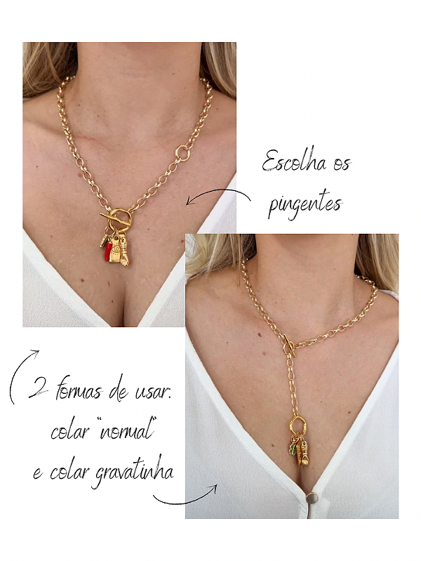 Colar 2 em 1 Meu Talismã 2026 - Personalizável