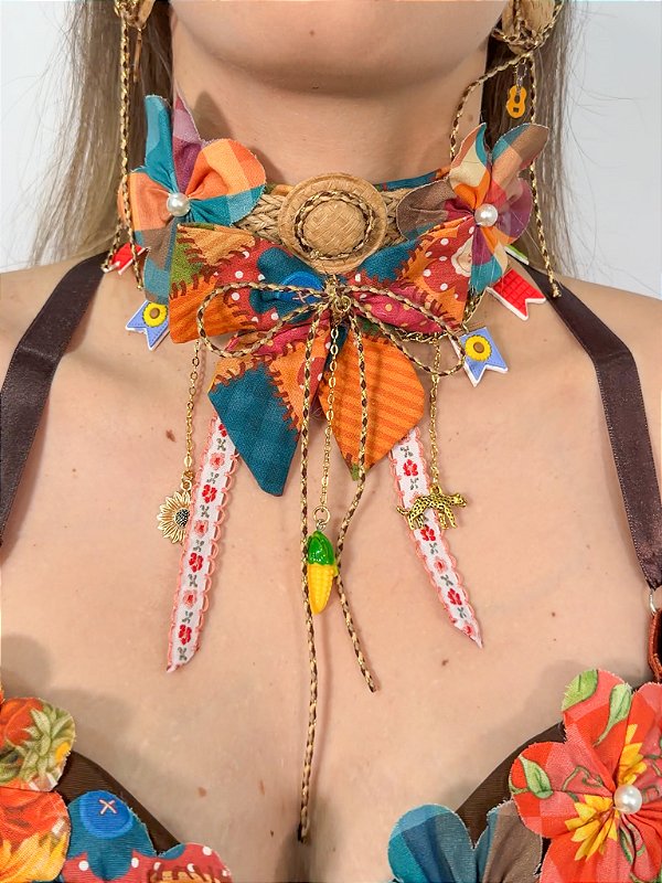 Choker Bandana Rainha do Forró