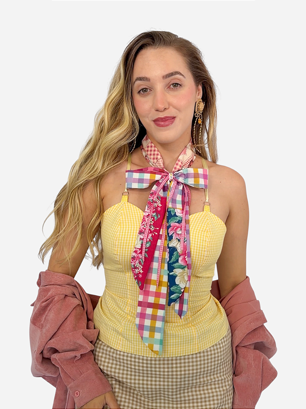 Choker Gravata Laço Romance