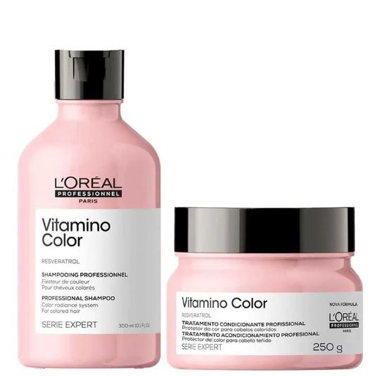 SHAMPOO + MASCARA DE TRATAMENTO VITAMINO COLOR LOREAL PROFESSIONAL