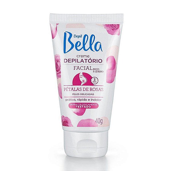 CREME DEPILATÓRIO FACIAL DEPIL BELLA PETALA DE ROSA 40G